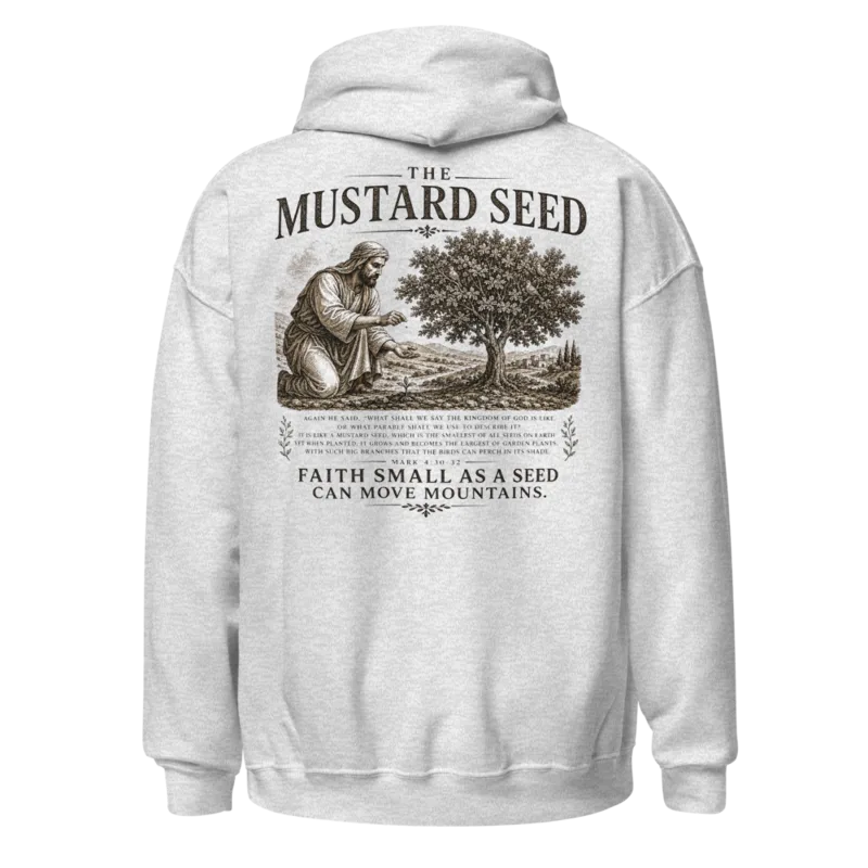 The Mustard Seed — Hoodie · back print · Gildan 18500